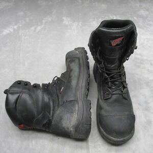 Red Wing Mens 11D Boots Black King Toe 3512 Leather Waterproof Safety Toe Work
